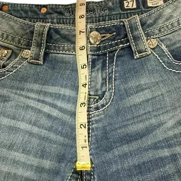 Miss Me Beautiful Bootcut Jeans Beaded Embroidered Flowers Rhinestones  
Sz
27 - Picture 6 of 16